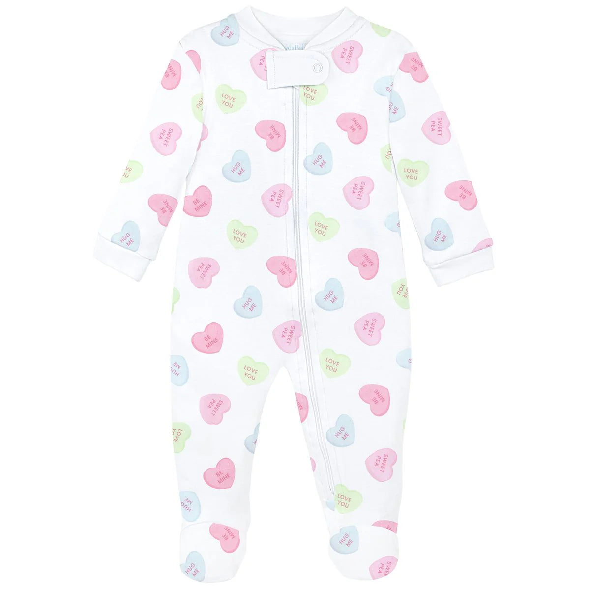 Lyda Baby Sweet Candies Zipper Footie