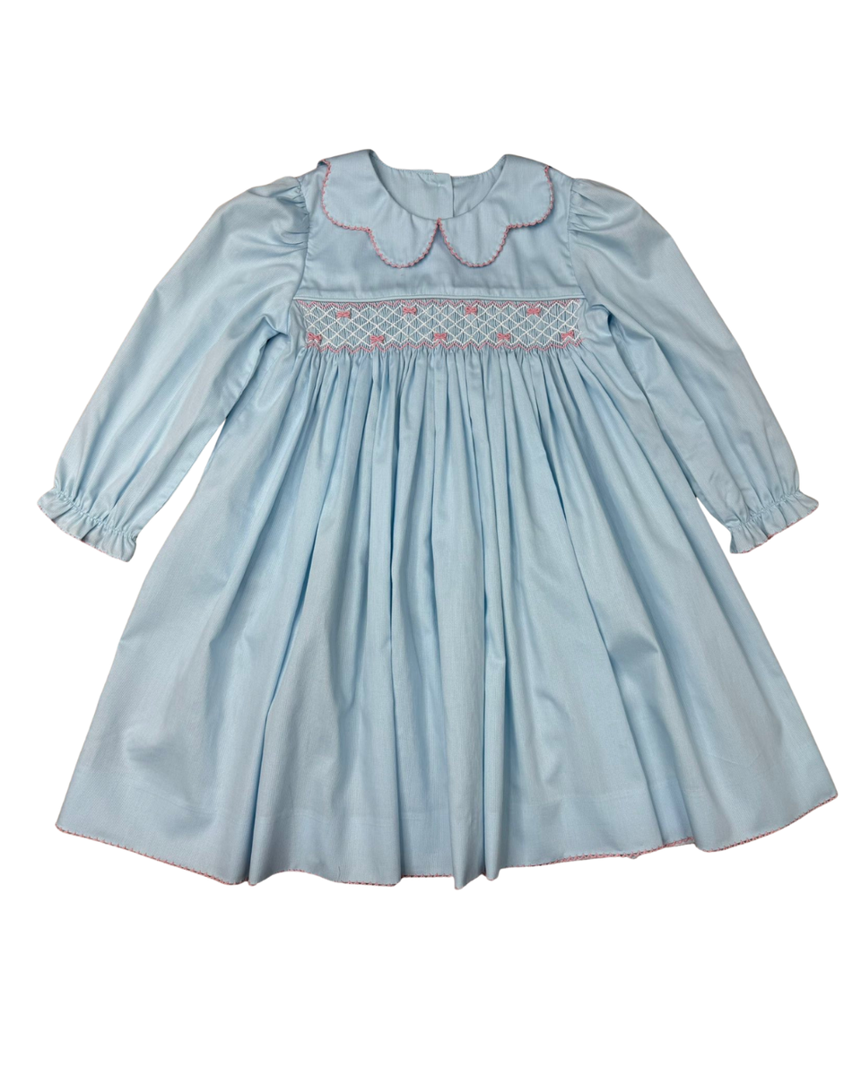 Whimsy Bay Bitty Bella Bow Smocked Dress