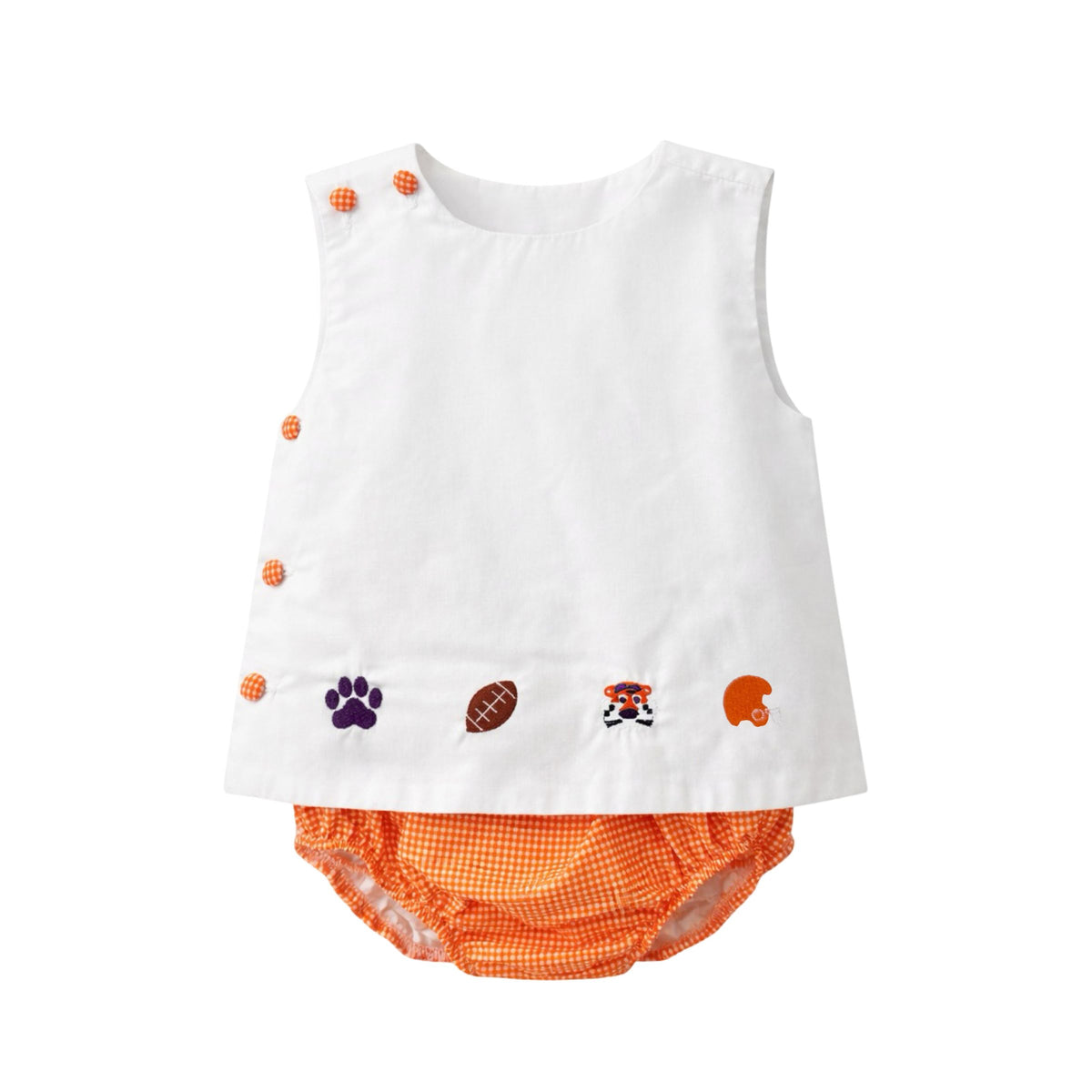 Krewe Kids Liam Diaper Set, Clemson Tigers