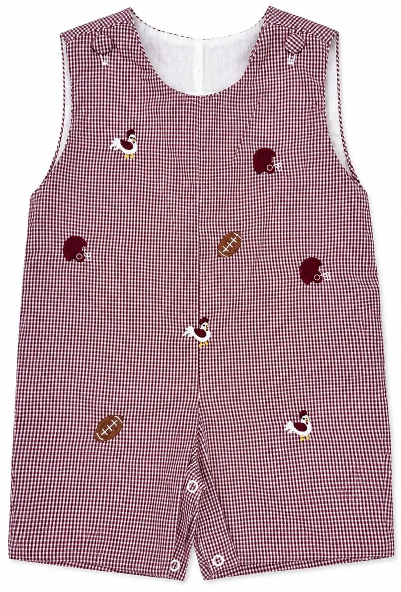 Krewe Kids Elliott Jon Jon, All Over Embroidery Garnet Gamecock