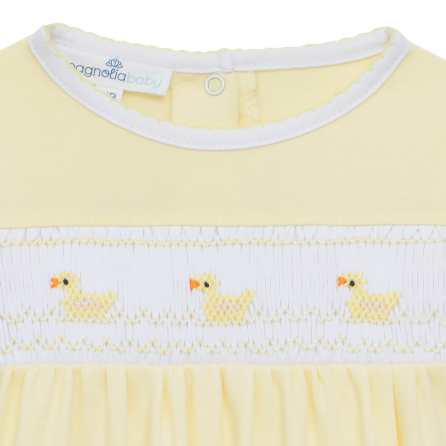 Magnolia Baby Little Ducklings Classics Smocked Gown - Yellow