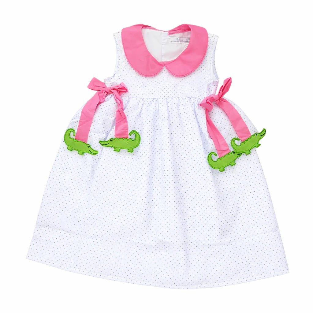 City Beautiful Alligator Side Tag Dress