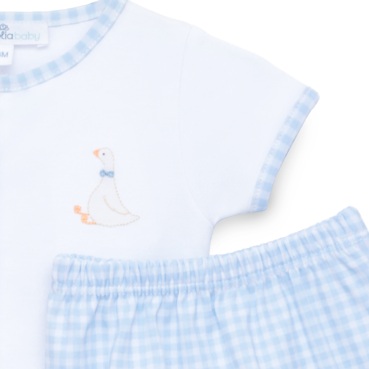 Magnolia Baby Silly Goose Diaper Cover Set - Light Blue