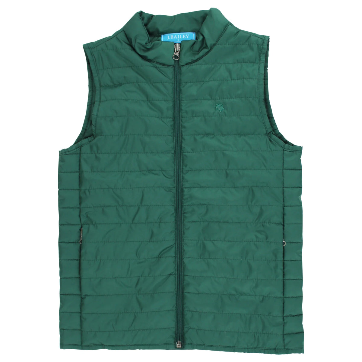 Bailey Boys Quilted Vest--Forest Green