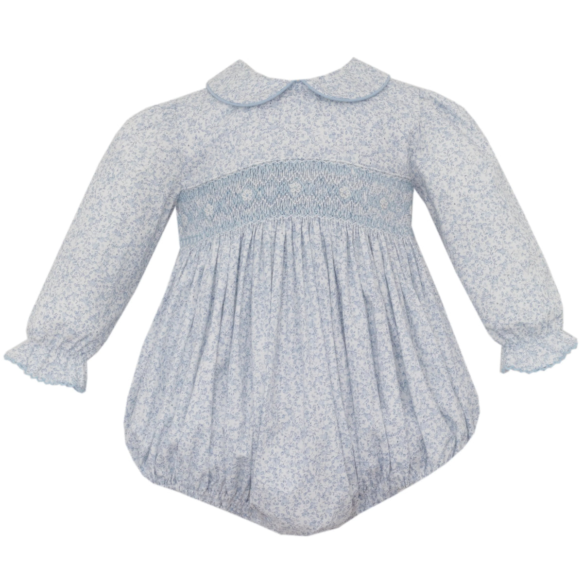 Petit Bebe Grace Liberty Print Light Blue Bubble