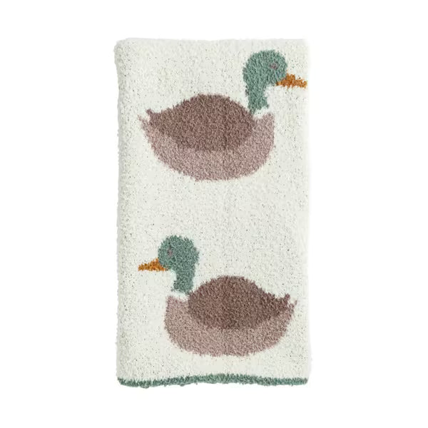 Mud Pie Mallard Duck Chenille Blanket