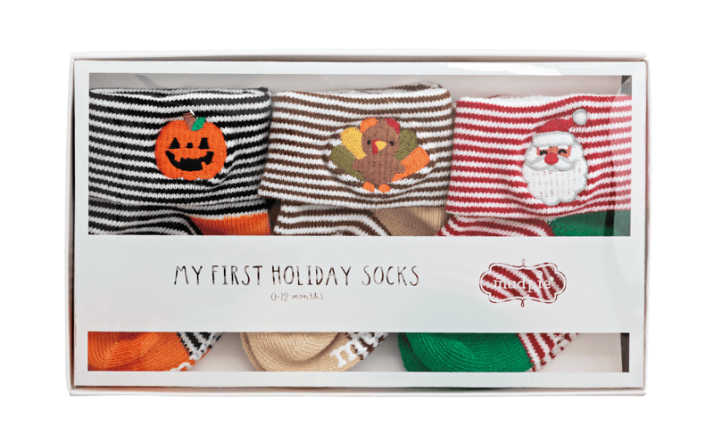 Mud Pie Boys My First Holiday Socks