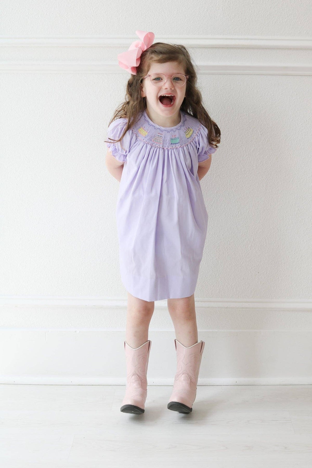 Ruth and Ralph Birthday Girl Smocked Helen Dress