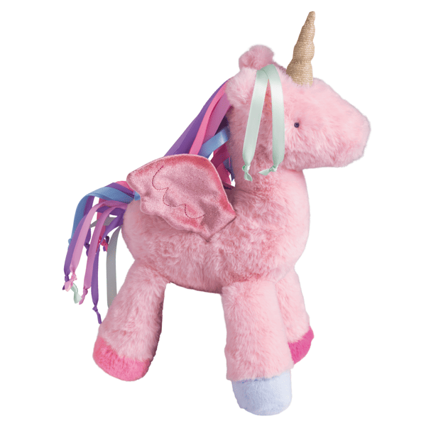 Mud Pie Lyra the Pink Pegasus Ribbon Plush