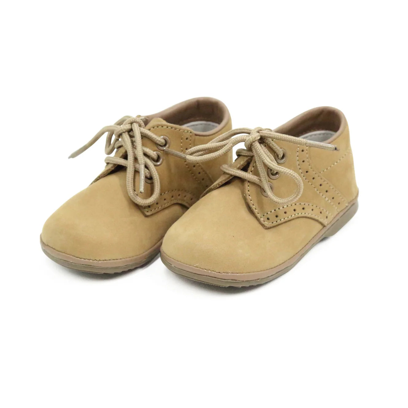 L'Amour Angel James Lace Up Shoe Nubuck Khaki