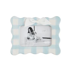 Mud Pie Horizontal Blue Bow Frame