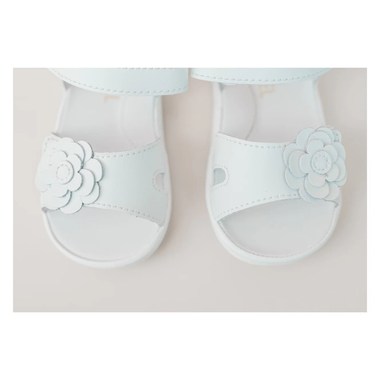 L'Amour Shoes Mila Flower Cutout Sandal (Baby)