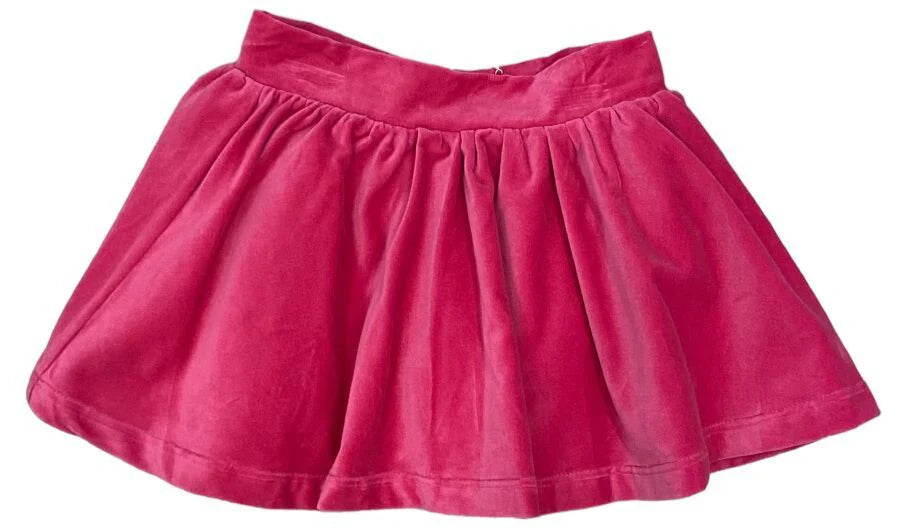 LuLu BeBe Pink Velvet Skirt