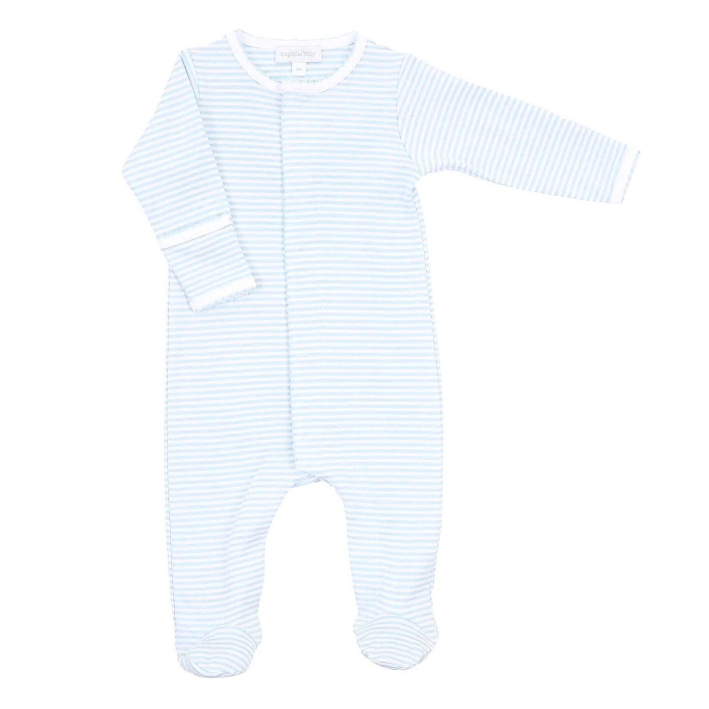 Magnolia Baby Essentials Blue Stripes Footie