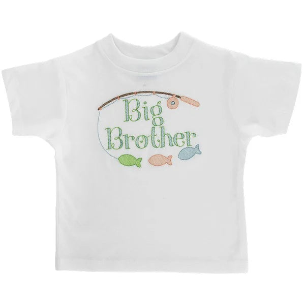 Bailey Boys White Knit Big Brother Short Sleeved T-Shirt