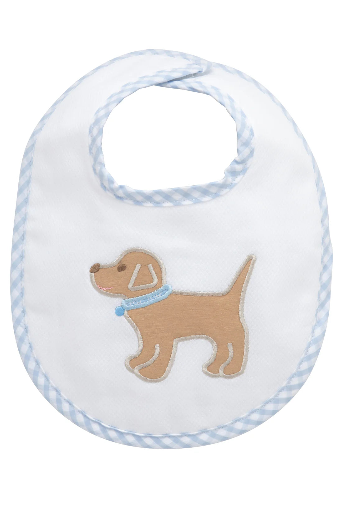 3 Marthas Puppy Applique Basic Bib, Blue
