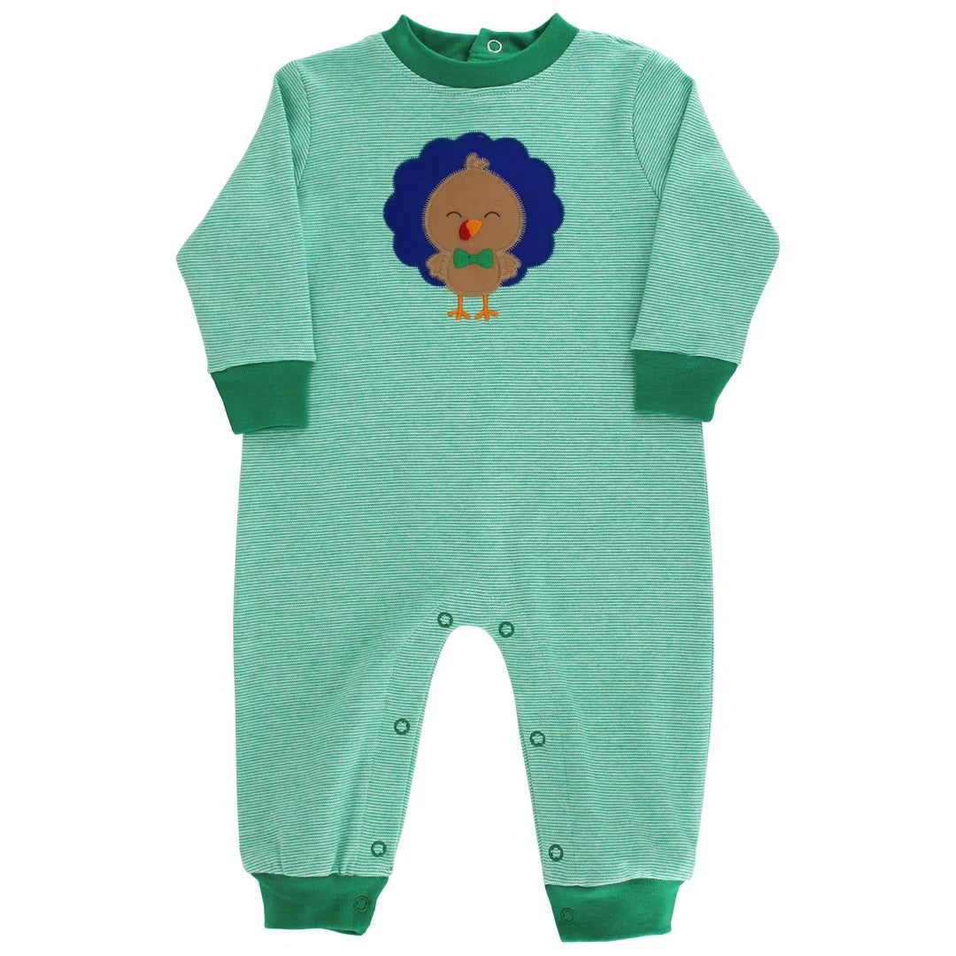 Bailey Boys Turkey Tots Boys Knit Romper