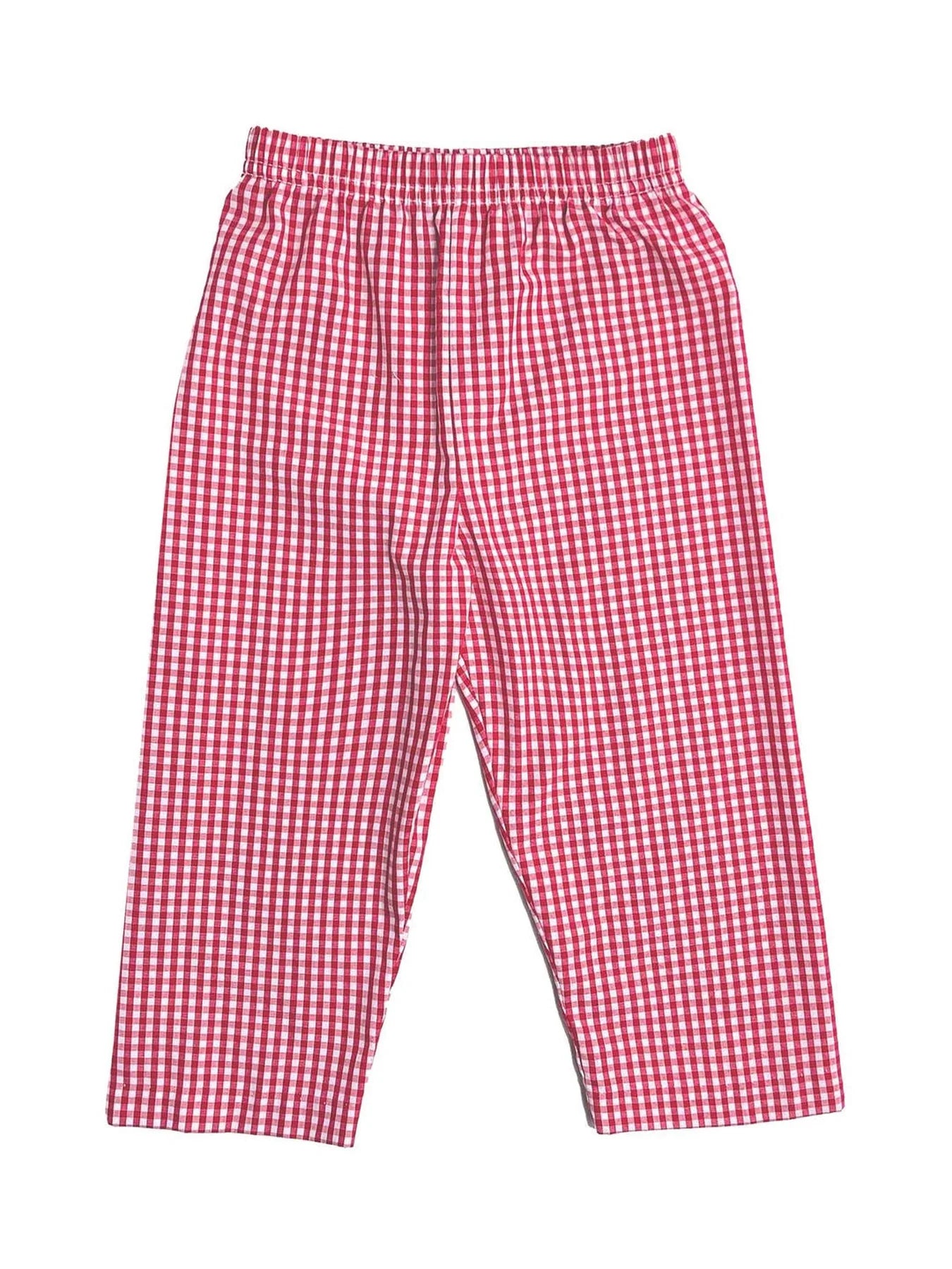 Zuccini Santa Leo Pants, Red Medium Check