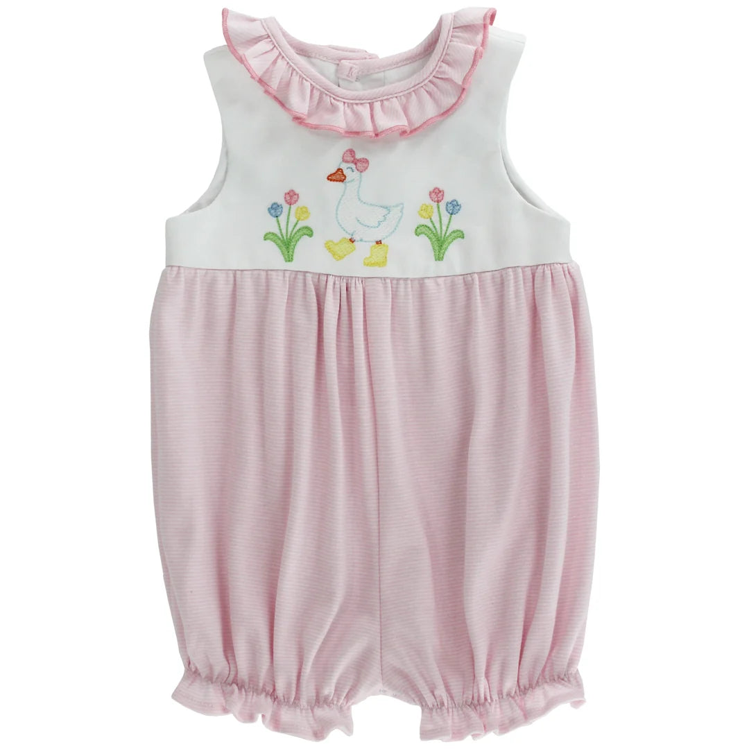 Bailey Boys Goose in Boots, Short Knit Romper