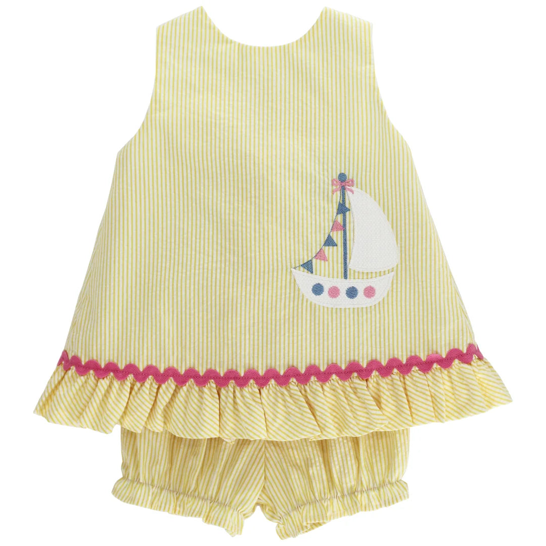 Bailey Boys Sail Away, Angel Dress Tie with Bloomer