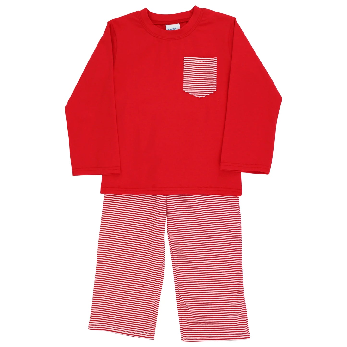 Bailey Boys Buddies Red Knit Porter Pant Set