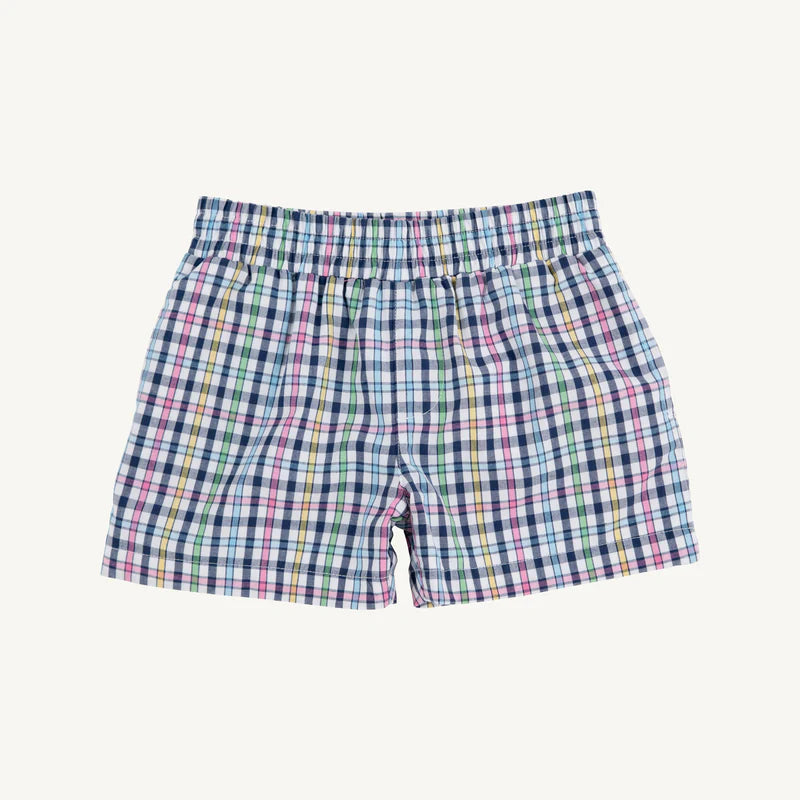 Beaufort Bonnet Sheffield Shorts Pier Pointe Plaid with Nantucket Navy Stork