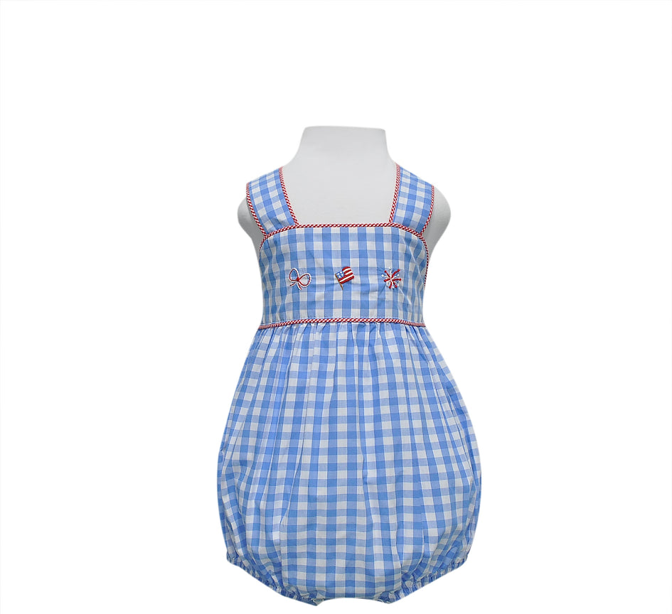 Remember Nguyen Bella Girl Sunsuit--The Red, White and Blue