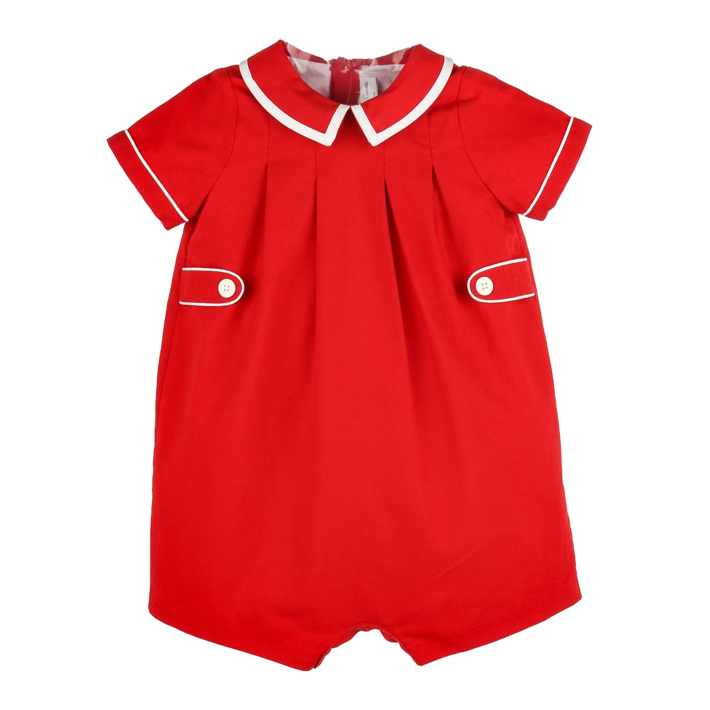 Sophie and Lucas Winterberry Boy Bubble, Red and White