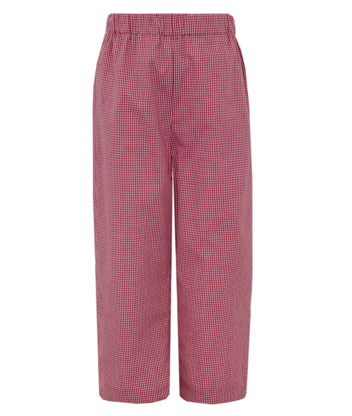Claire and Charlie Boy's Red Gingham Pants