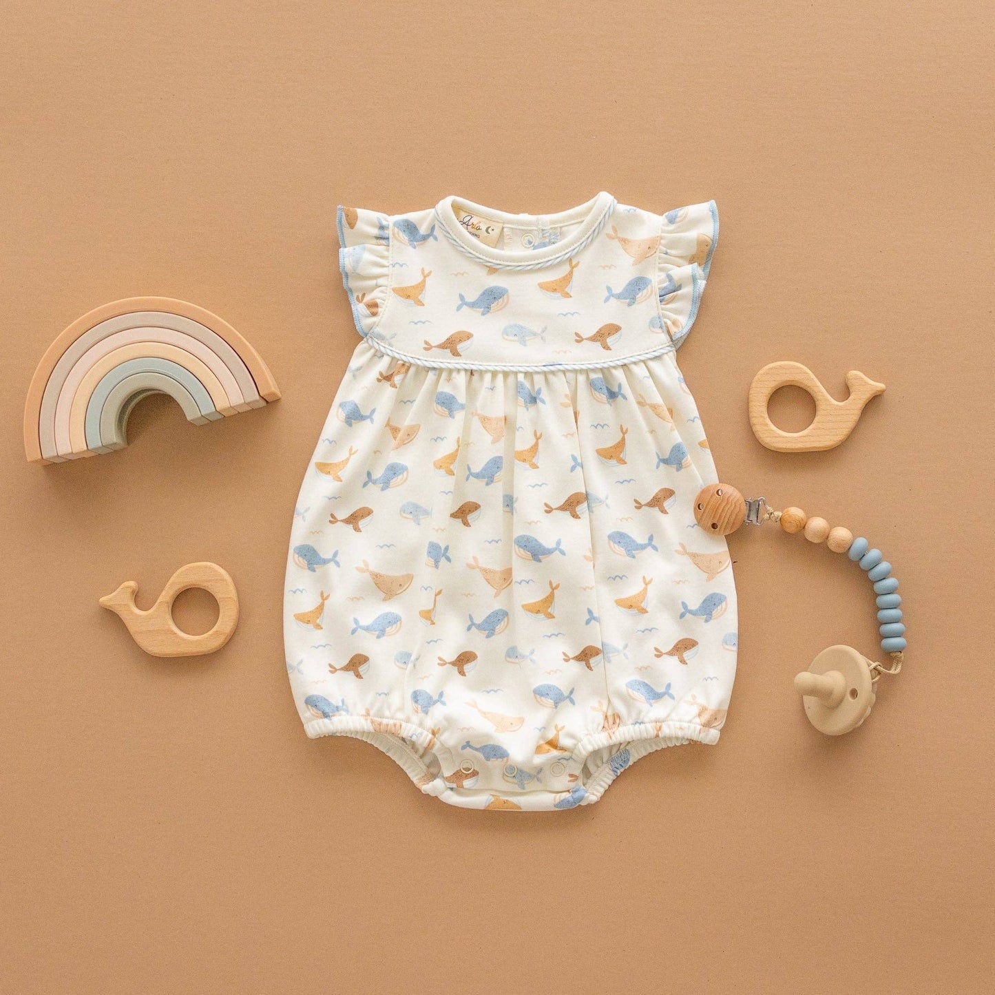 Magnolia Baby Whale Tales Flutters Bubble - Ivory