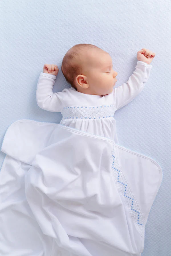 Beaufort Bonnet Sweetly Smocked Greeting Gown (Boy)
