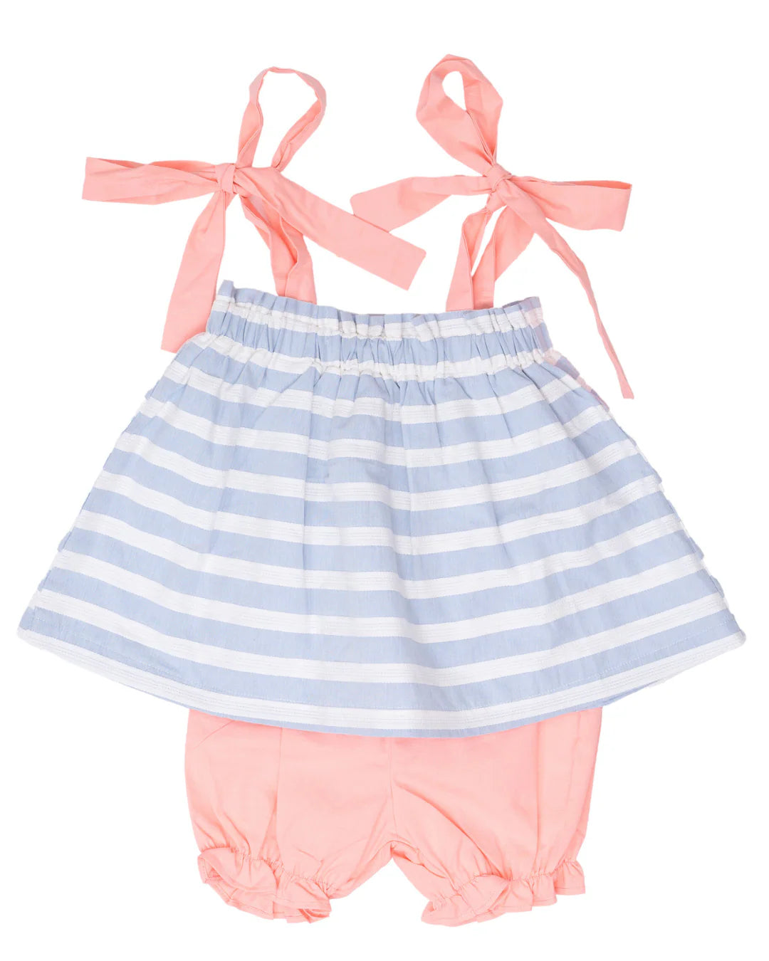 The Oaks Wrenley Blue and White Stripe Bloomer Set