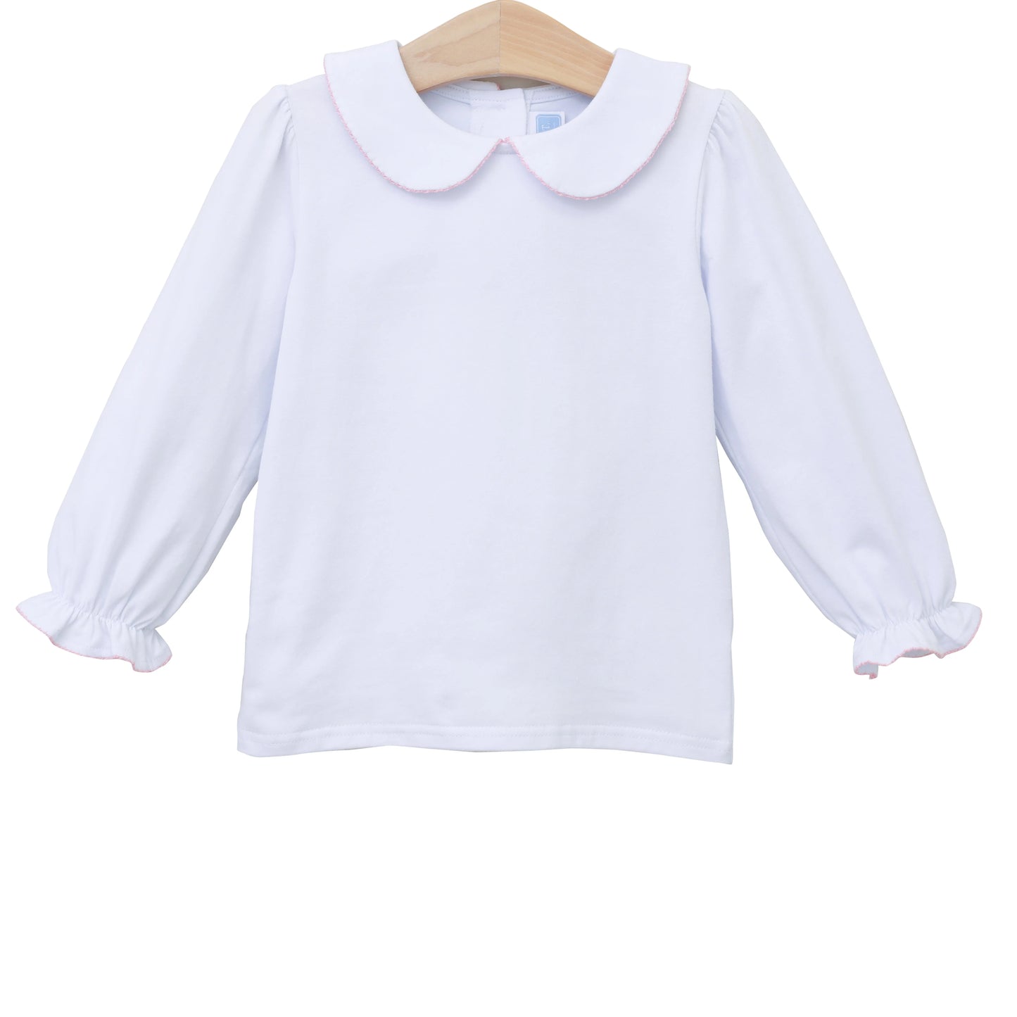 Trotter Street Peter Pan Collar Top Light Pink