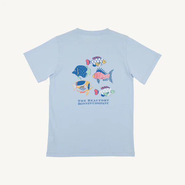 Beaufort Bonnet Sir Propers T-Shirt--Buckhead Blue/Fish