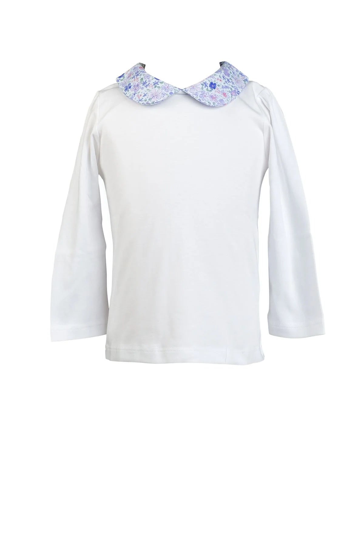 Proper Peony Iris Garden Long Sleeve Collar Shirt