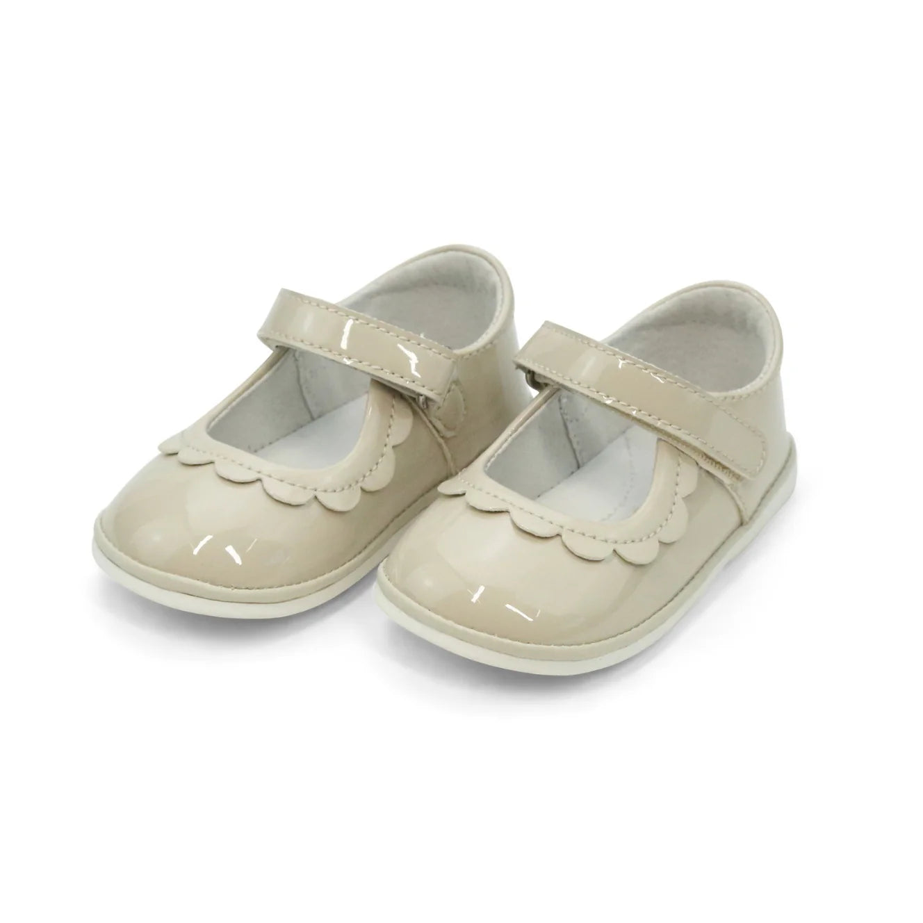 Angel Juliette Petal Mary Jane Shoes--Patent Cream