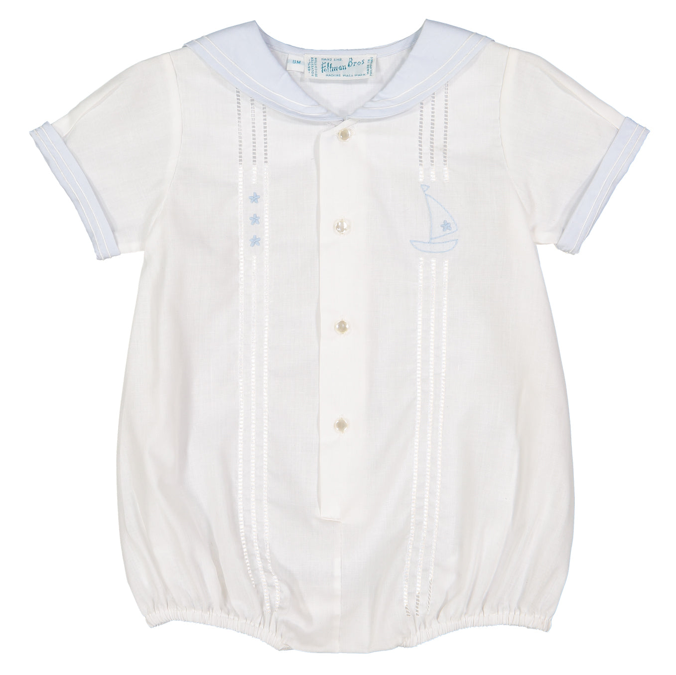 Feltman Brothers White Nautical Sailor Creeper