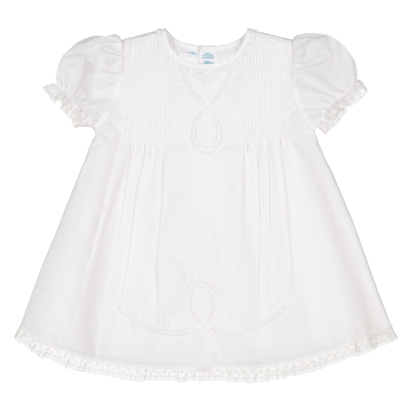 Feltman Brothers White Lace Ribbon Slip Dress