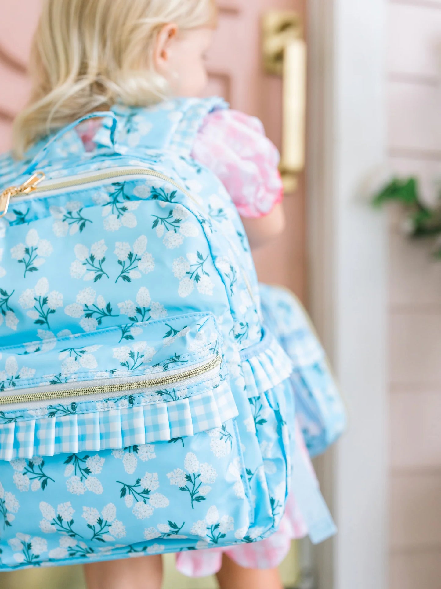 Poppy Kids Co Hydrangea Floral Backpack