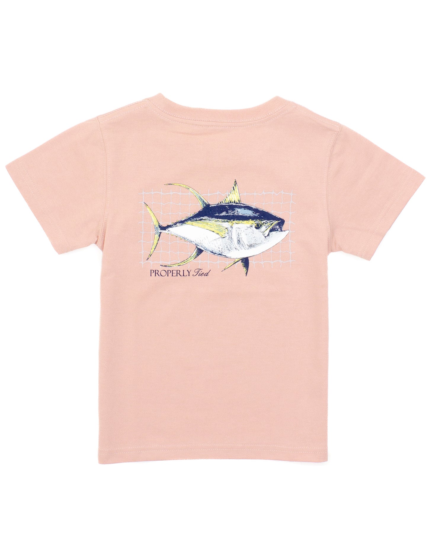 Properly Tied Baby Tuna Short Sleeve T-Shirt-- Peach