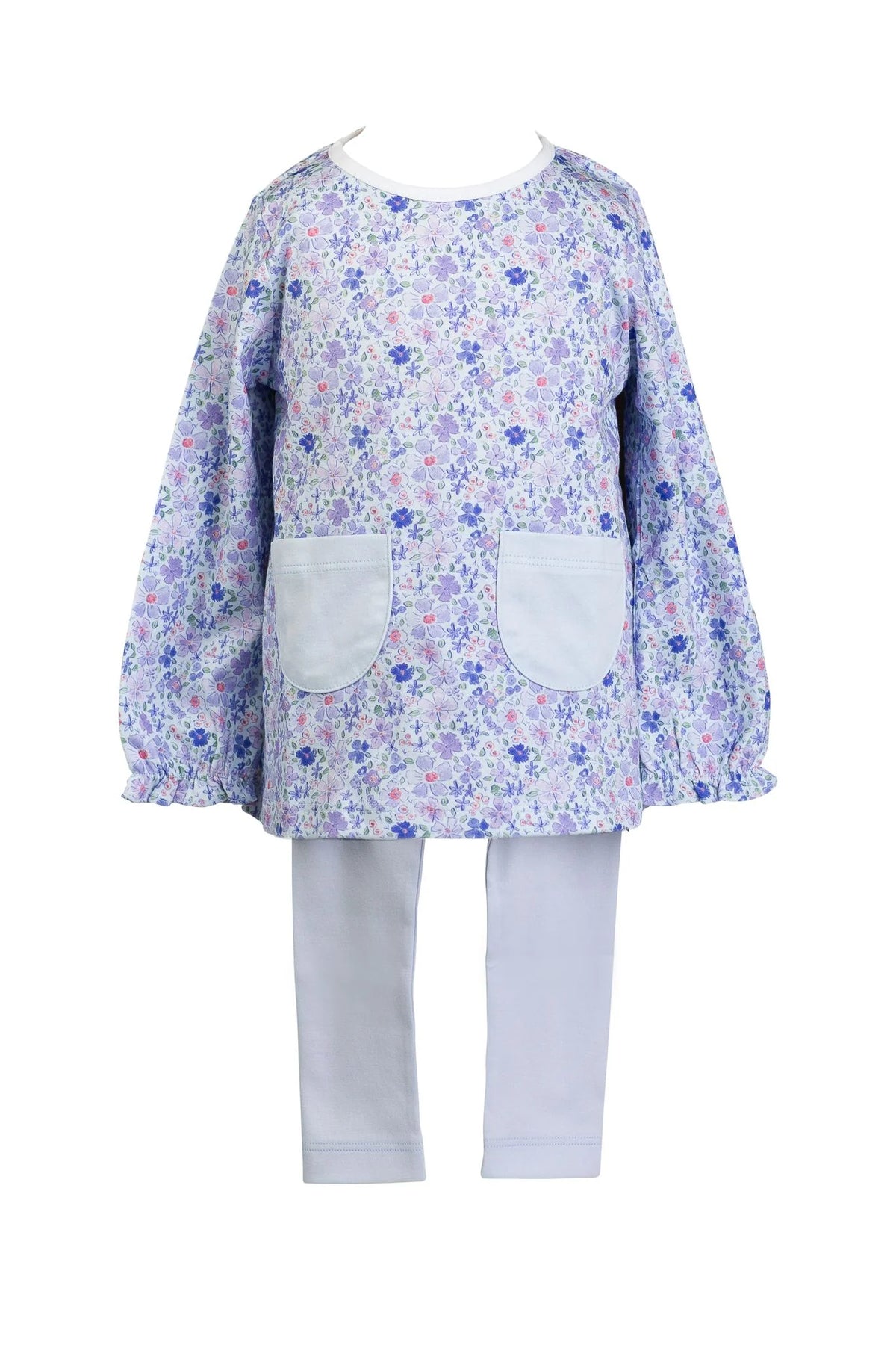 Proper Peony Iris Garden Tunic Set