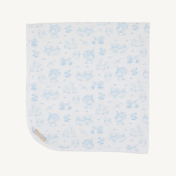 Beaufort Bonnet Baby Buggy Blanket--Sir Propers Sweet Arrival (Beale Street Blue)