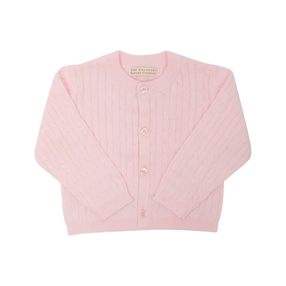 Beaufort Bonnet Palm Beach Pink Cambridge Cardigan Cable Knit