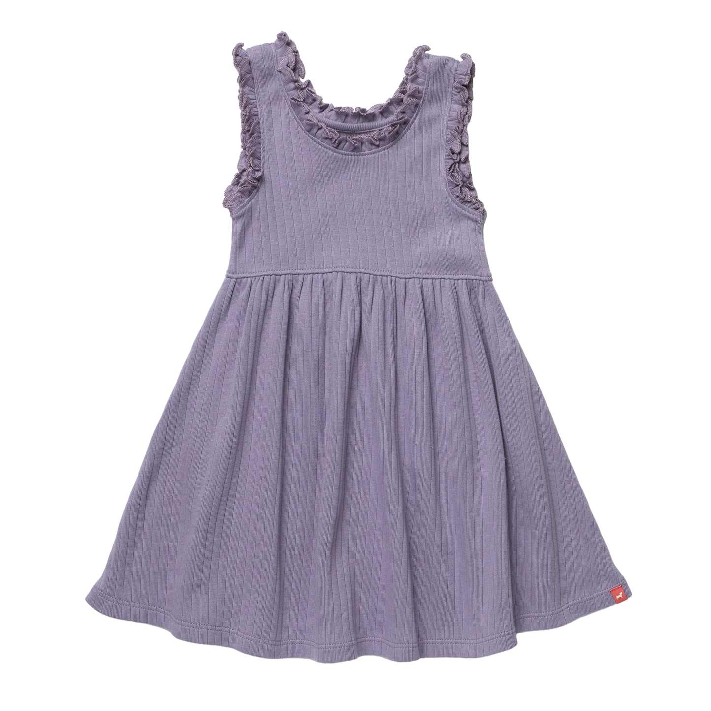 Coop by Pink Chicken joy ruffle rib dress - Purple