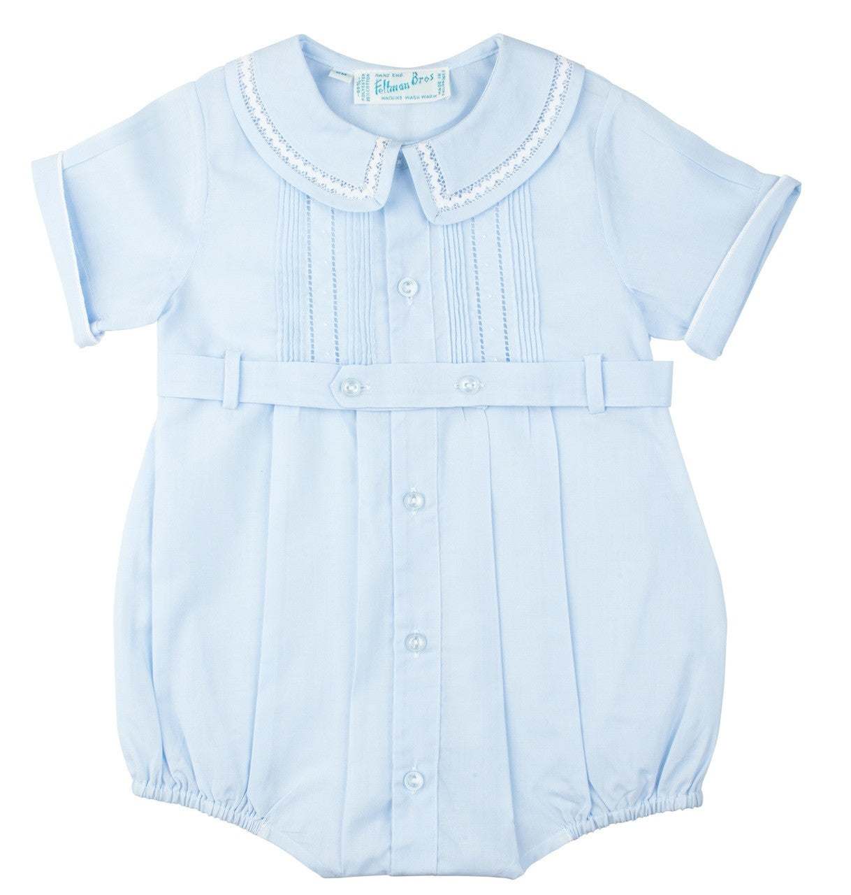 Feltman Brothers Ric Rac Button Belt Creeper--Blue