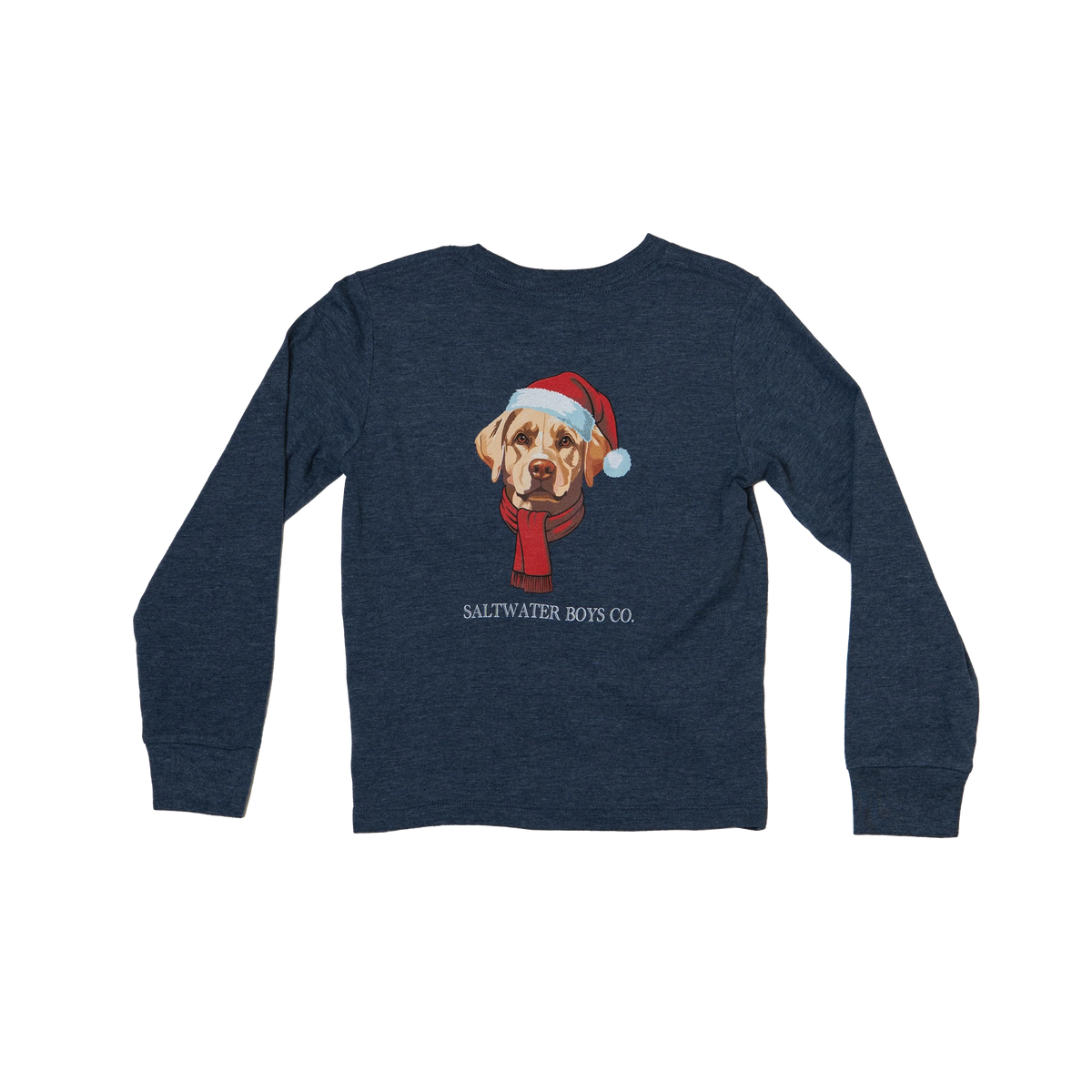 Saltwater Boys Long Sleeve Graphic Tee--Christmas Lab
