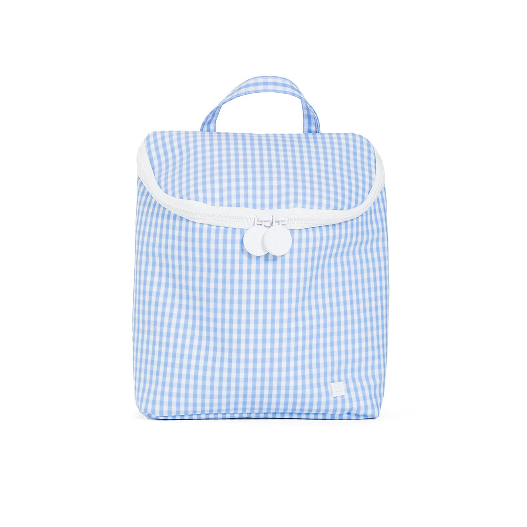 TRVL Design Take Away Insulated Lunch Bag Gingham Sky