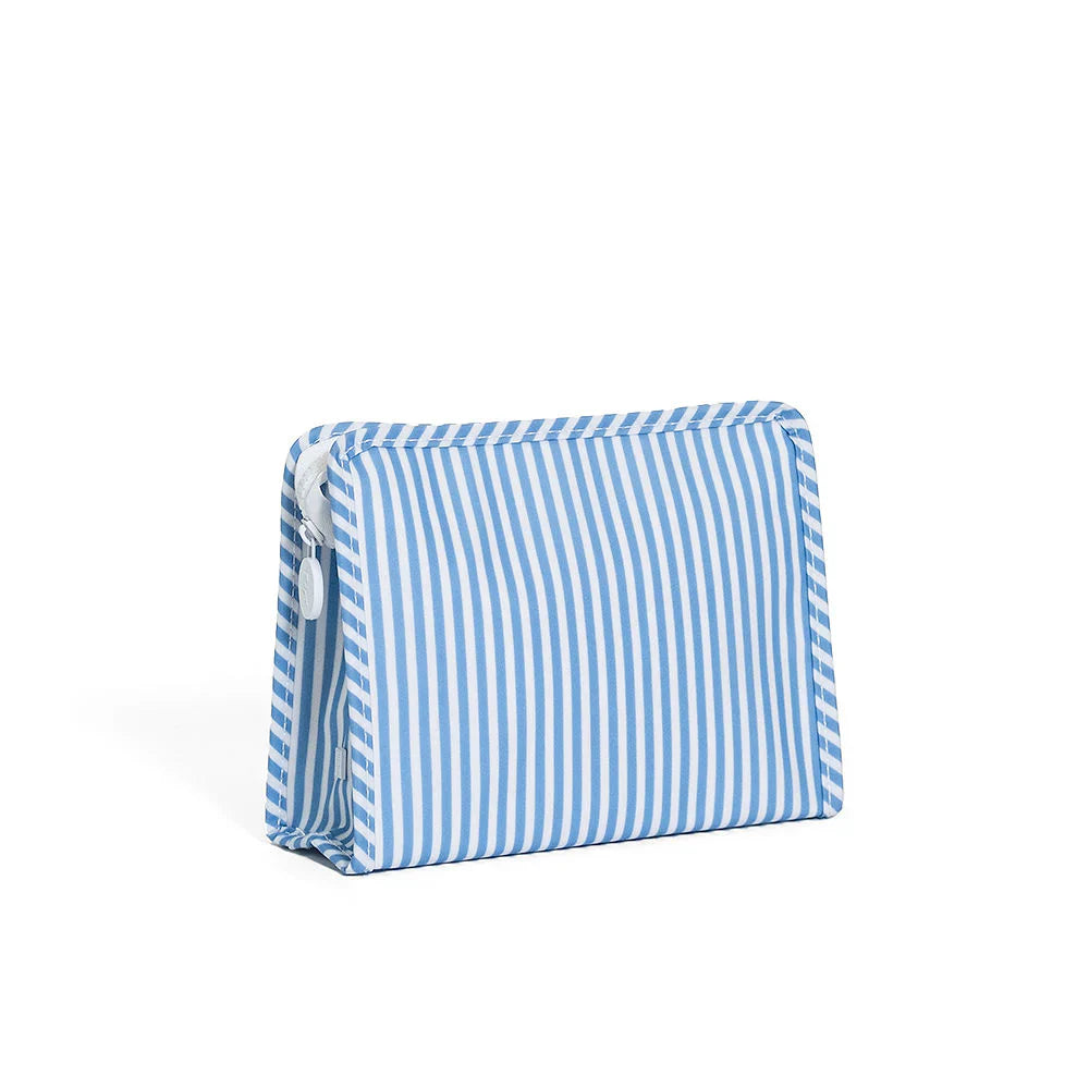 TRVL Design Roadie Medium Zip Pouch Roadie Pimlico Stripe Chambray