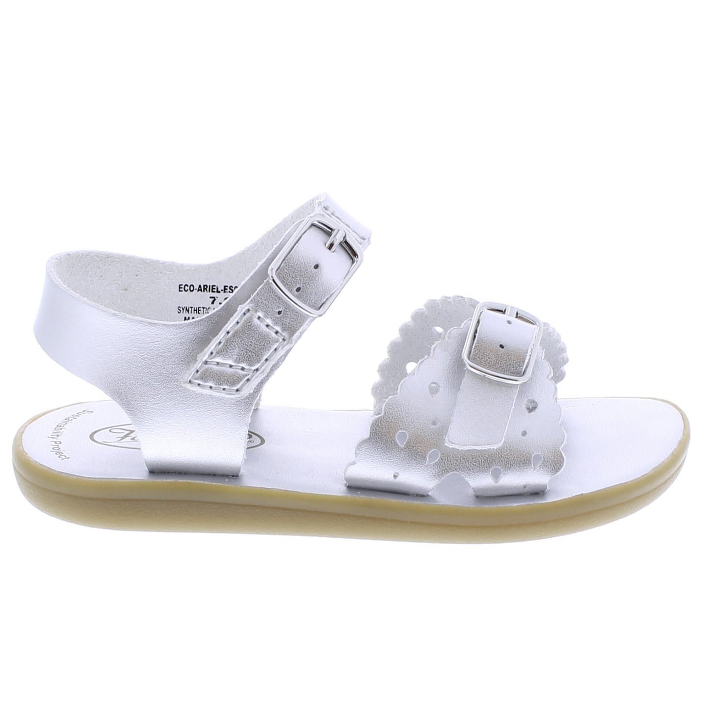 Footmates Shoes Eco-Ariel - Silver Microfiber