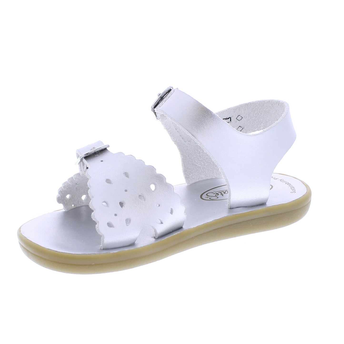 Footmates Shoes Eco-Ariel - Silver Microfiber